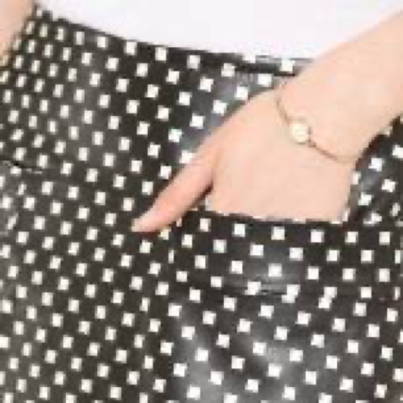 Marc by Marc Jacobs Checkered Leather Mini Skirt - Picture 3 of 7